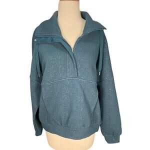 CALIA by Carrie Underwood Teal Half Zip Pullover Sweatshirt NWT Medium Travel